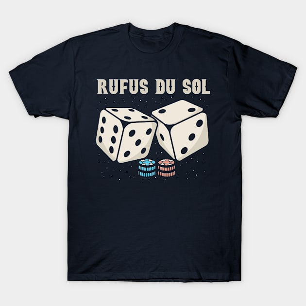 rufus du sol Dice T-Shirt by Hsamal Gibran